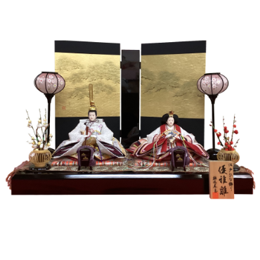 東玉　鶴刺繍「優雅」親王飾り