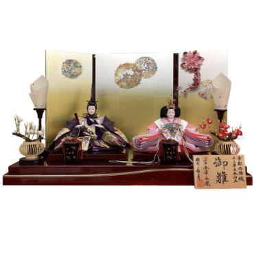 東玉　鶴刺繍「優雅」親王飾り